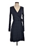 Express Stripes Blue Casual Dress Size S - photo 1