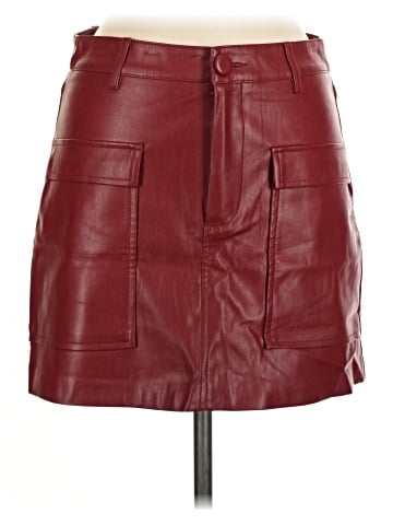 Zara Faux Leather Skirt (view 1)