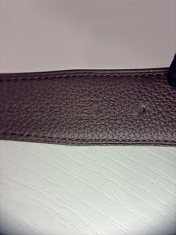 Hermès Box and Togo Leather H Brushed Buckle Noir/Chocolat Reversible Belt 75 CM (view 2)