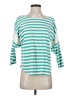 Assorted Brands 100% Cotton Teal 3/4 Sleeve Top Size P (petite) - photo 1