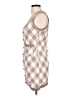 Mable Checkered-gingham Brown Casual Dress Size L - photo 5