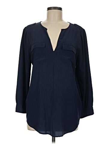 Joie Long Sleeve Silk Top (view 1)