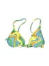 LA Hearts Print Green Swimsuit Top Size XS - photo 1