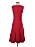 Gap Solid Red Casual Dress Size 4 (tall) - photo 2