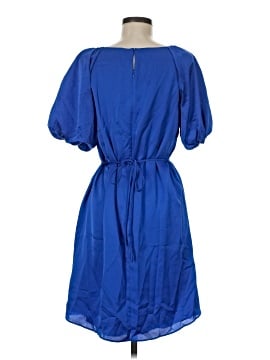 ann taylor blue dress Floral Print Shift Blue Striped Dress