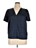 MICHAEL Michael Kors 100% Polyester Blue Short Sleeve Blouse Size XL (estimated) - photo 1
