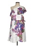 Halston Heritage Paisley White Cocktail Dress Size 4 - photo 1