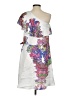 Halston Heritage Paisley White Cocktail Dress Size 4 - photo 2