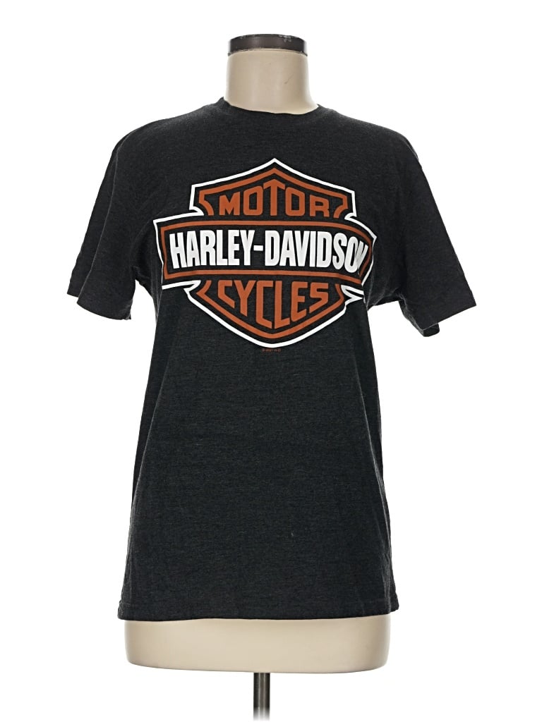 Pre-owned Harley Davidson Short Sleeve T-shirt In Black