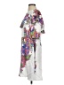 Halston Heritage Paisley White Cocktail Dress Size 4 - photo 5