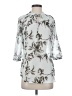 Fig Floral Silver 3/4 Sleeve Blouse Size S - photo 1