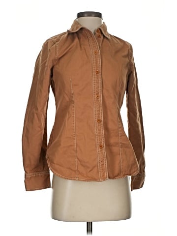 Madewell Darted Button-Up Shirt in (Re)generative Chino (view 1)