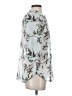 Fig Floral Silver 3/4 Sleeve Blouse Size S - photo 4