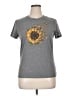 Shein Floral Gray Short Sleeve T-Shirt Size XL - photo 1