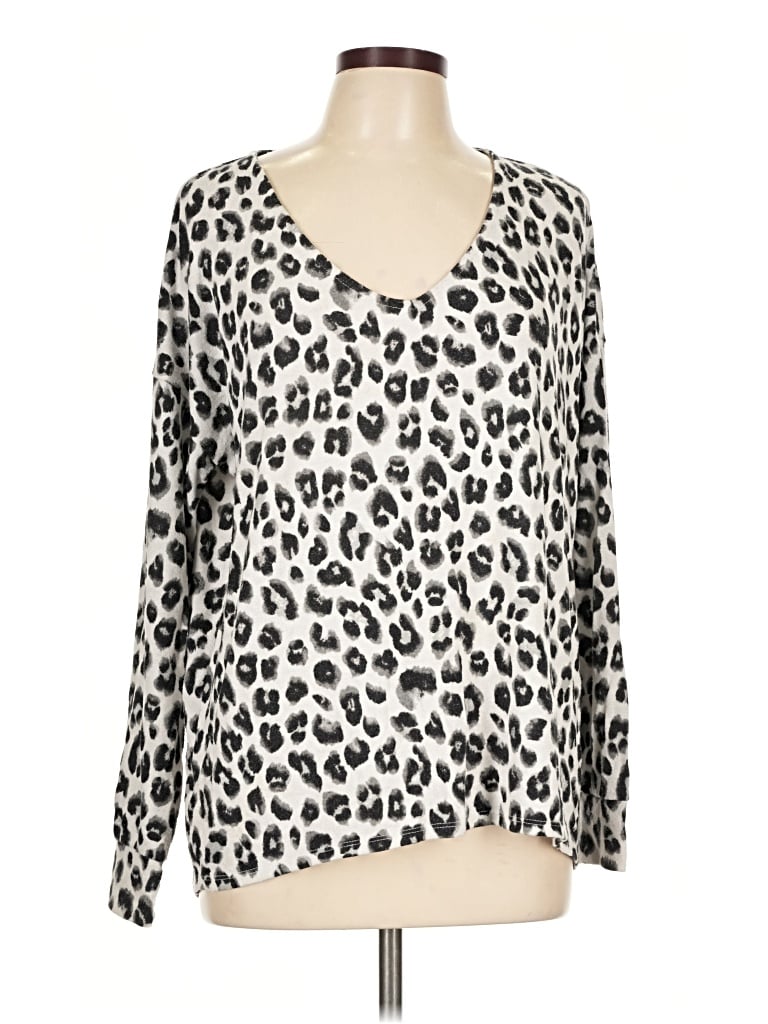 Pre-owned Gibson Look Pullover Sweater In Ivory