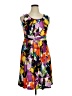 Kasper Floral Tropical Purple Casual Dress Size 14 - photo 1