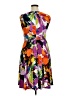 Kasper Floral Tropical Purple Casual Dress Size 14 - photo 2