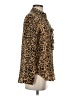 J.Crew 100% Silk Animal Print Gold Long Sleeve Silk Top Size 0 - photo 4