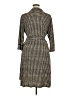 Attention 100% Polyester Houndstooth Brown Casual Dress Size XL - photo 2