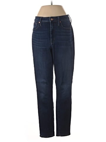 Madewell Curvy High-Rise Skinny Jeans in Sussex Wash: TENCEL&trade; Denim Edition (view 1)