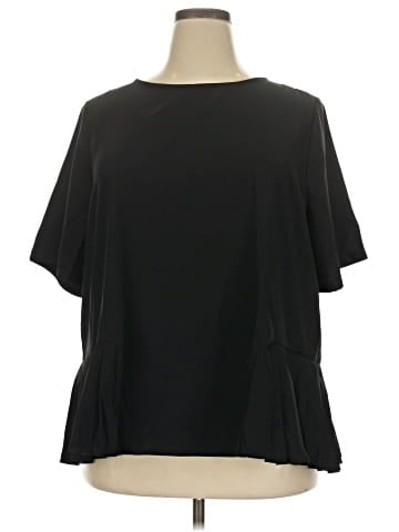 ELOQUII Short Sleeve Blouse (view 1)