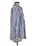 Express 100% Cotton Stripes Blue Long Sleeve Button-Down Shirt Size M - photo 4