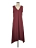 Three Eighty Two Solid Burgundy Casual Dress Size M - photo 1
