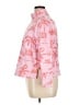 T by Talbots Print Pink Track Jacket Size 1X - photo 5