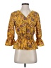 Moa Moa Yellow 3/4 Sleeve Blouse Size S - photo 1