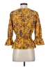 Moa Moa Yellow 3/4 Sleeve Blouse Size S - photo 2