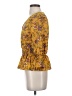 Moa Moa Yellow 3/4 Sleeve Blouse Size S - photo 5