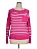 Talbots Stripes Pink Pullover Sweater Size XL - photo 1
