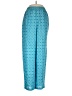 Diane von Furstenberg 100% Silk Polka Dots Blue Silk Pants Size 8 - photo 1