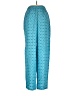 Diane von Furstenberg 100% Silk Polka Dots Blue Silk Pants Size 8 - photo 2