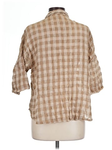 Poetry 3/4 Sleeve Button-Down Shirt (view 2)