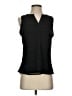 Market and Spruce 100% Polyester Black Sleeveless Blouse Size S - photo 1