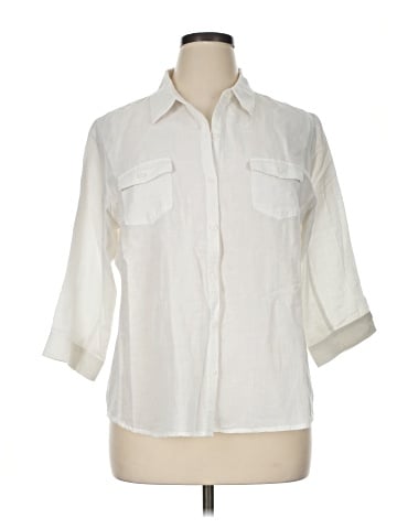 SONOMA life + style 3/4 Sleeve Button-Down Shirt (view 1)