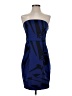 Express Design Studio Graphic Blue Cocktail Dress Size 4 - photo 1