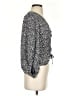 CeCe Gray Long Sleeve Blouse Size S - photo 4