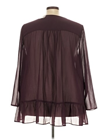 LOGO by Lori Goldstein Long Sleeve Blouse (view 2)