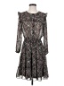 Ellison 100% Polyester Floral Black Casual Dress Size S - photo 1