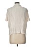 Danskin 100% Polyester Ivory Short Sleeve Blouse Size L - photo 2