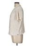 Danskin 100% Polyester Ivory Short Sleeve Blouse Size L - photo 5