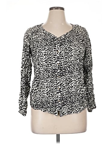 Faded Glory 3/4 Sleeve Blouse (view 1)