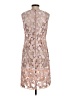 Elie Tahari 100% Polyester Metallic Silver Cocktail Dress Size 4 - photo 2