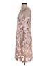 Elie Tahari 100% Polyester Metallic Silver Cocktail Dress Size 4 - photo 5