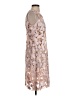 Elie Tahari 100% Polyester Metallic Silver Cocktail Dress Size 4 - photo 4