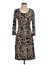 Calvin Klein Animal Print Brown Casual Dress Size 4 - photo 1