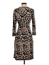 Calvin Klein Animal Print Brown Casual Dress Size 4 - photo 2