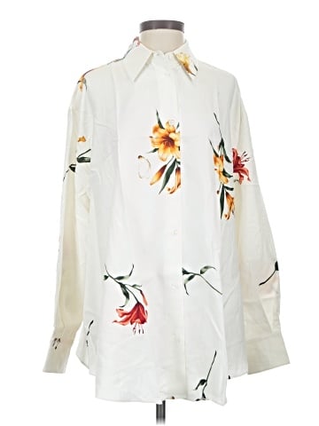 LILYSILK Long Sleeve Silk Top (view 1)